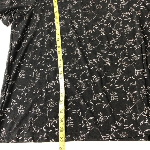 Urban Works Slinky Floral Short Sleeve Top Bok - Picture 7 of 7